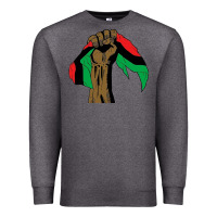 Charcoal Heather black power african license Premium Sweatshirt - artisFamous