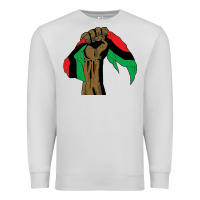 Dove Grey black power african license Premium Sweatshirt - artisFamous