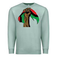 Seafoam black power african license Premium Sweatshirt - artisFamous