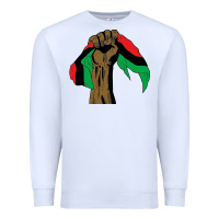 White black power african license Premium Sweatshirt - artisFamous