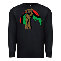 Black black power african license Premium Sweatshirt - artisFamous