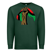 Sports Green black power african license Premium Sweatshirt - artisFamous
