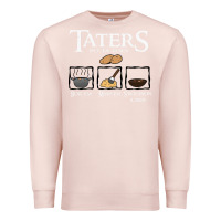 Pale Pink the lord of the rings taters potatoes recipe Premium Sweatshirt - artisFamous