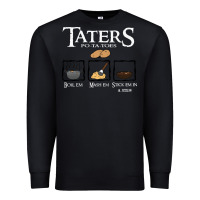 Black the lord of the rings taters potatoes recipe Premium Sweatshirt - artisFamous