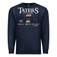 Navy the lord of the rings taters potatoes recipe Premium Sweatshirt - artisFamous