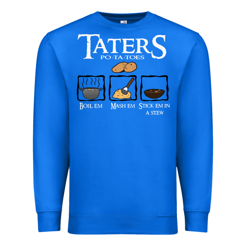 The Lord Of The Rings Taters Potatoes Recipe Premium Sweatshirt by artisFamous | Teevron