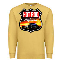Antique Gold HOT ROD GARAGE CAR Premium Sweatshirt - artisFamous