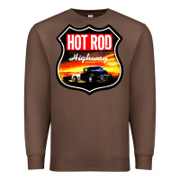 Chestnut HOT ROD GARAGE CAR Premium Sweatshirt - artisFamous