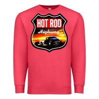 Cardinal HOT ROD GARAGE CAR Premium Sweatshirt - artisFamous