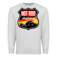 Dove Grey HOT ROD GARAGE CAR Premium Sweatshirt - artisFamous