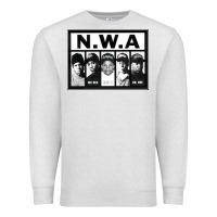 Oatmeal Heather N.W.A Californian hip hop group N.W.A Premium Sweatshirt - artisFamous