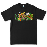 Black St. Patrick's Day Nurse Premium Tee - CowGirlArtShop