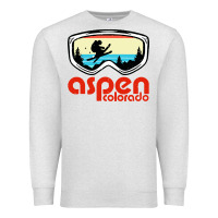 Oatmeal Heather aspen colorado ski mountain skiing retro vacation Premium Sweatshirt - artisFamous