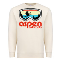 Sandshell aspen colorado ski mountain skiing retro vacation Premium Sweatshirt - artisFamous