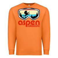 Carrot aspen colorado ski mountain skiing retro vacation Premium Sweatshirt - artisFamous