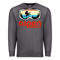 Charcoal Heather aspen colorado ski mountain skiing retro vacation Premium Sweatshirt - artisFamous
