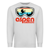 Dove Grey aspen colorado ski mountain skiing retro vacation Premium Sweatshirt - artisFamous
