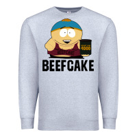 Heather Grey beefcake Premium Sweatshirt - artisFamous