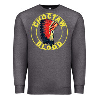 Charcoal Heather choctaw blood Premium Sweatshirt - artisFamous