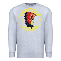 Heather Grey choctaw blood Premium Sweatshirt - artisFamous