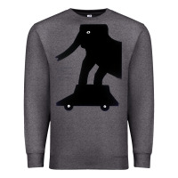 Charcoal Heather Elephant Black To Stand On Your Car Premium Sweatshirt - artisFamous