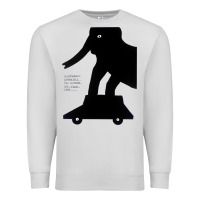 Dove Grey Elephant Black To Stand On Your Car Premium Sweatshirt - artisFamous