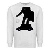 Oatmeal Heather Elephant Black To Stand On Your Car Premium Sweatshirt - artisFamous