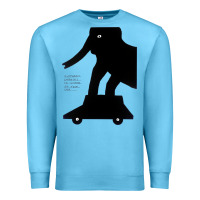 Ocean Blue Elephant Black To Stand On Your Car Premium Sweatshirt - artisFamous