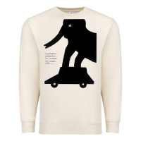 Sandshell Elephant Black To Stand On Your Car Premium Sweatshirt - artisFamous