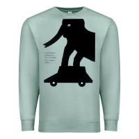 Seafoam Elephant Black To Stand On Your Car Premium Sweatshirt - artisFamous