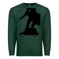 Sports Green Elephant Black To Stand On Your Car Premium Sweatshirt - artisFamous