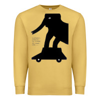 Antique Gold Elephant Black To Stand On Your Car Premium Sweatshirt - artisFamous