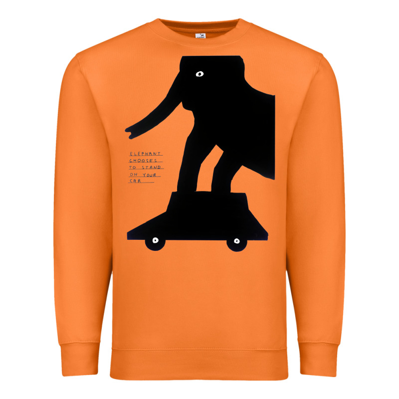 Elephant Black To Stand On Your Car Premium Sweatshirt by artisFamous | Teevron