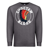 Charcoal Heather choctaw blood Premium Sweatshirt - artisFamous