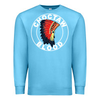 Ocean Blue choctaw blood Premium Sweatshirt - artisFamous