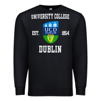 Black university college dublin Premium Sweatshirt - artisFamous