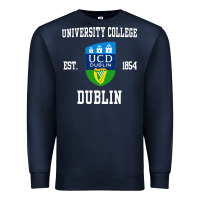 Navy university college dublin Premium Sweatshirt - artisFamous