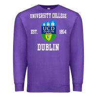 Purple university college dublin Premium Sweatshirt - artisFamous