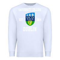 White university college dublin Premium Sweatshirt - artisFamous