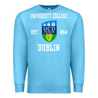 Ocean Blue university college dublin Premium Sweatshirt - artisFamous