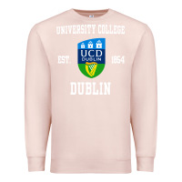 Pale Pink university college dublin Premium Sweatshirt - artisFamous