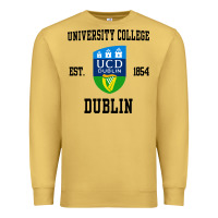 Antique Gold university college dublin Premium Sweatshirt - artisFamous