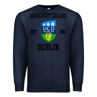 Navy university college dublin Premium Sweatshirt - artisFamous