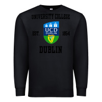 Black university college dublin Premium Sweatshirt - artisFamous