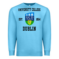 Ocean Blue university college dublin Premium Sweatshirt - artisFamous