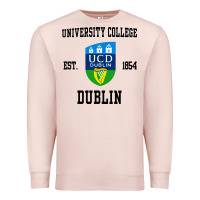 Pale Pink university college dublin Premium Sweatshirt - artisFamous