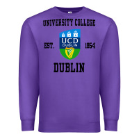 Purple university college dublin Premium Sweatshirt - artisFamous