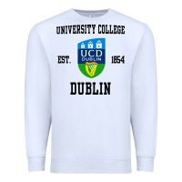 White university college dublin Premium Sweatshirt - artisFamous