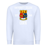 White university college cork Premium Sweatshirt - artisFamous