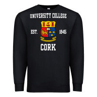 Black university college cork Premium Sweatshirt - artisFamous